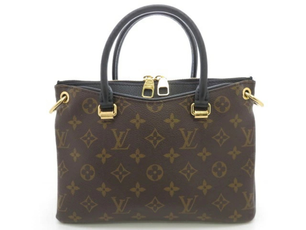LOUIS VUITTON bag Pallas Shoulder Monogram Noir Black